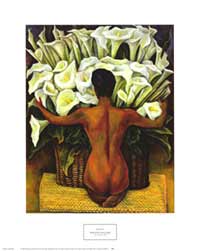 Nude with Calla Lilies