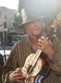 Tony playing outside the Trieste